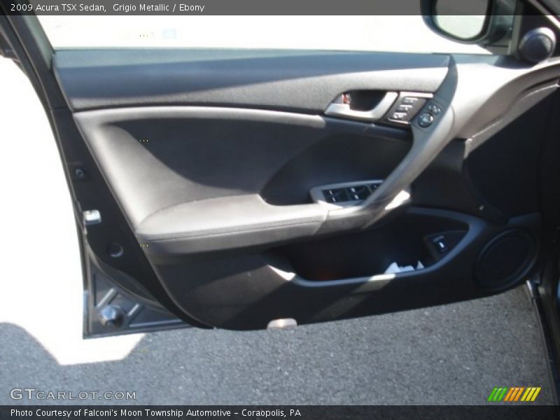 Grigio Metallic / Ebony 2009 Acura TSX Sedan