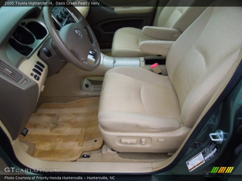 Oasis Green Pearl / Ivory 2005 Toyota Highlander I4