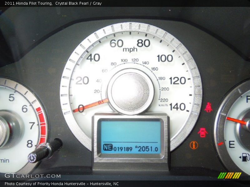 Crystal Black Pearl / Gray 2011 Honda Pilot Touring