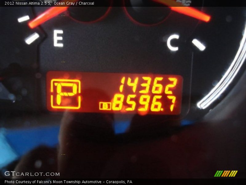 Ocean Gray / Charcoal 2012 Nissan Altima 2.5 S