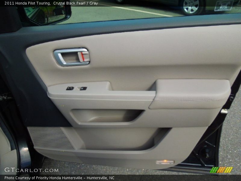 Crystal Black Pearl / Gray 2011 Honda Pilot Touring