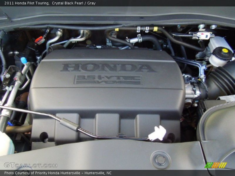 Crystal Black Pearl / Gray 2011 Honda Pilot Touring