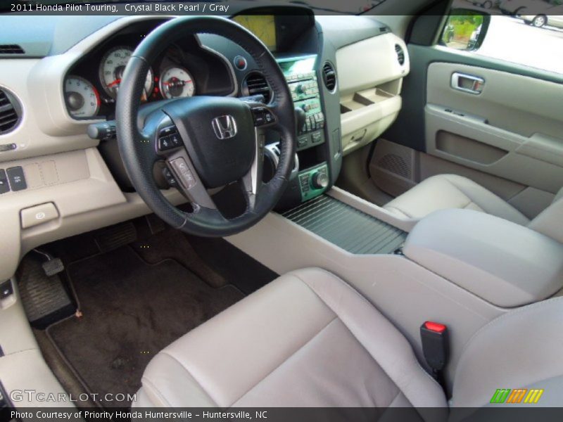 Crystal Black Pearl / Gray 2011 Honda Pilot Touring