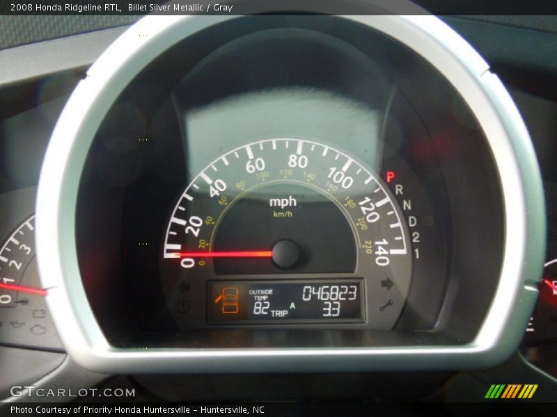 Billet Silver Metallic / Gray 2008 Honda Ridgeline RTL