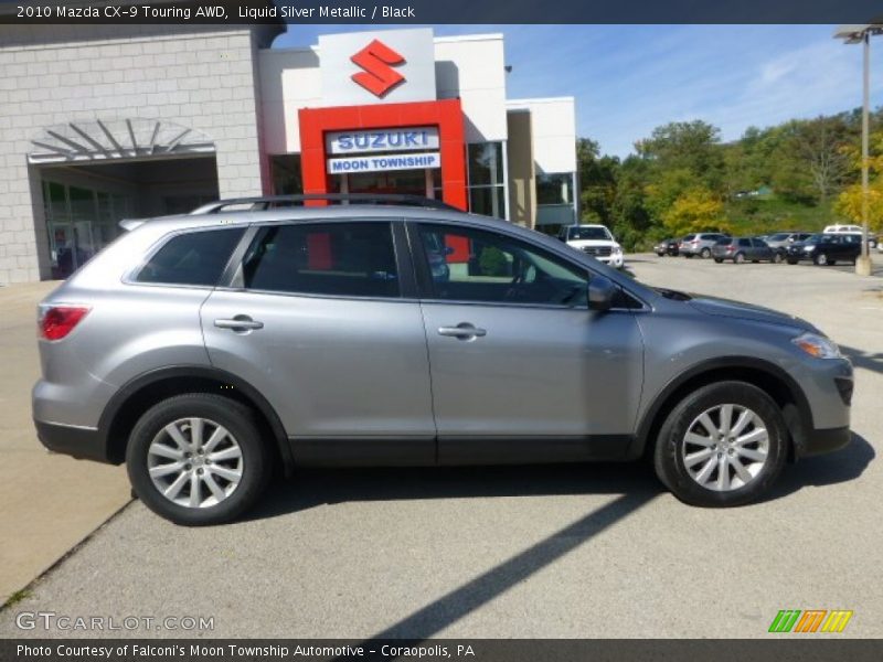 Liquid Silver Metallic / Black 2010 Mazda CX-9 Touring AWD