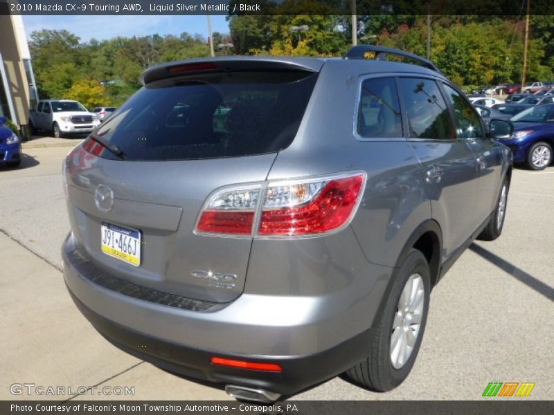 Liquid Silver Metallic / Black 2010 Mazda CX-9 Touring AWD