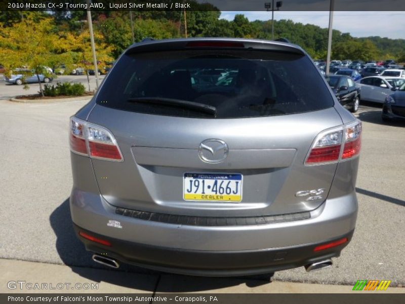 Liquid Silver Metallic / Black 2010 Mazda CX-9 Touring AWD