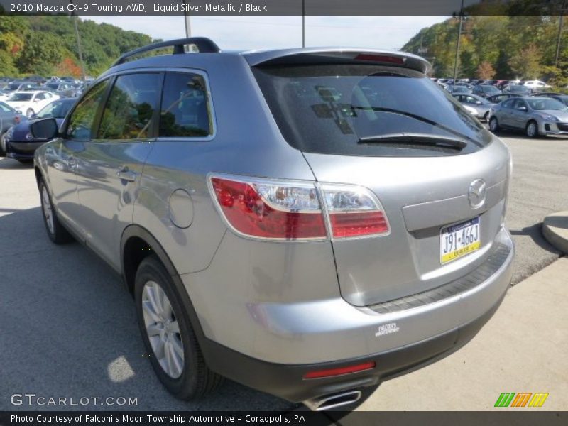 Liquid Silver Metallic / Black 2010 Mazda CX-9 Touring AWD
