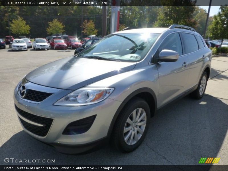Liquid Silver Metallic / Black 2010 Mazda CX-9 Touring AWD