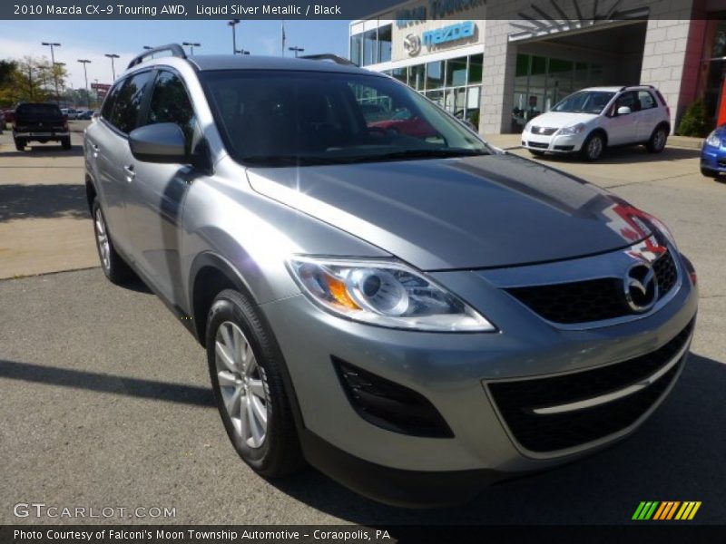 Liquid Silver Metallic / Black 2010 Mazda CX-9 Touring AWD