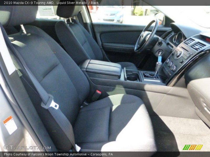 Liquid Silver Metallic / Black 2010 Mazda CX-9 Touring AWD