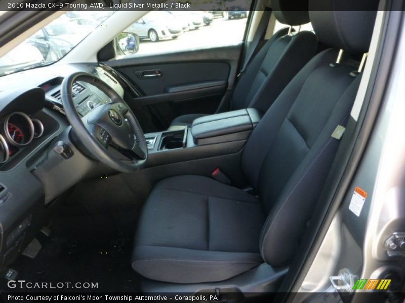 Liquid Silver Metallic / Black 2010 Mazda CX-9 Touring AWD