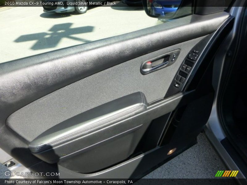 Liquid Silver Metallic / Black 2010 Mazda CX-9 Touring AWD