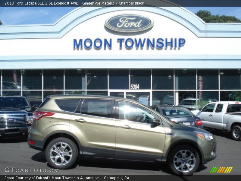 Ginger Ale Metallic / Charcoal Black 2013 Ford Escape SEL 1.6L EcoBoost 4WD