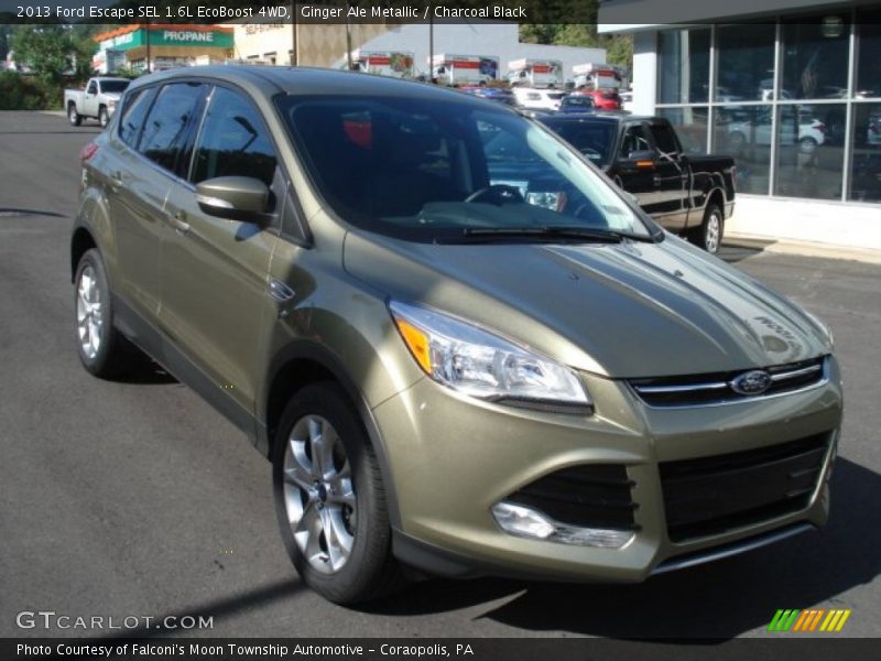 Ginger Ale Metallic / Charcoal Black 2013 Ford Escape SEL 1.6L EcoBoost 4WD