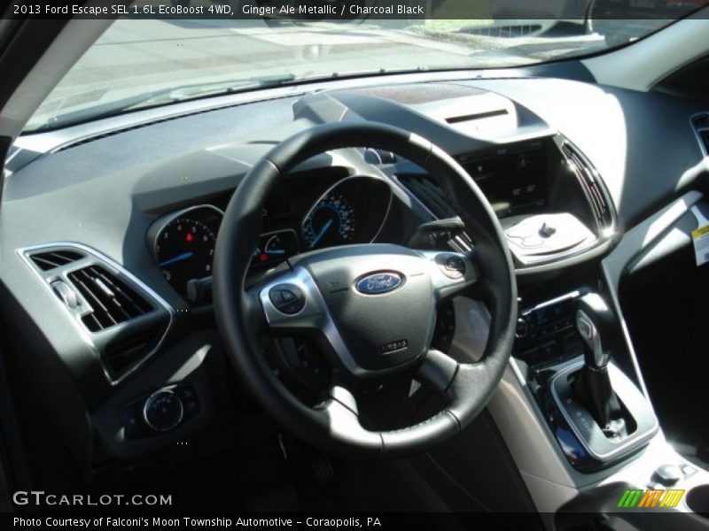 Ginger Ale Metallic / Charcoal Black 2013 Ford Escape SEL 1.6L EcoBoost 4WD