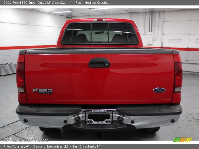 Red / Medium Graphite 2001 Ford F350 Super Duty XLT Crew Cab 4x4