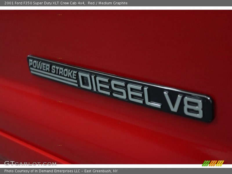 Red / Medium Graphite 2001 Ford F350 Super Duty XLT Crew Cab 4x4