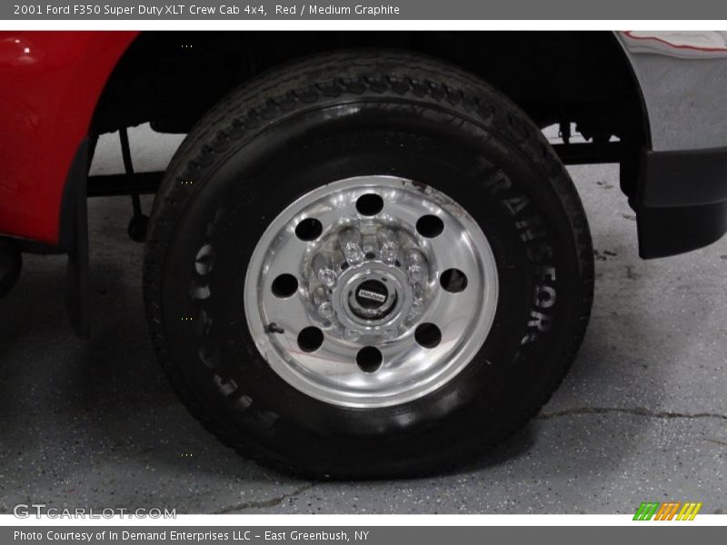 Red / Medium Graphite 2001 Ford F350 Super Duty XLT Crew Cab 4x4