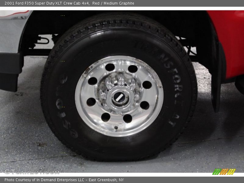 Red / Medium Graphite 2001 Ford F350 Super Duty XLT Crew Cab 4x4