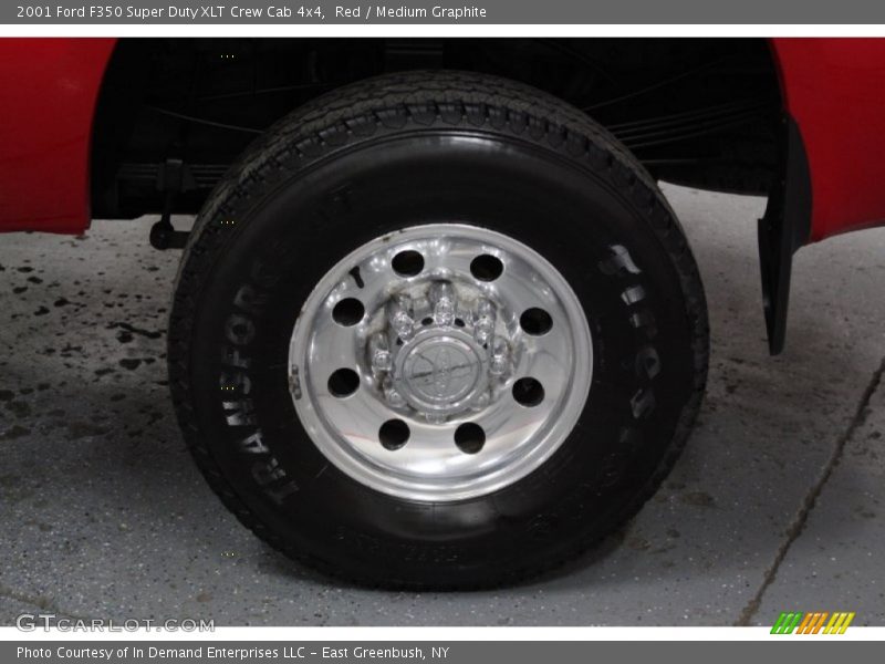 Red / Medium Graphite 2001 Ford F350 Super Duty XLT Crew Cab 4x4