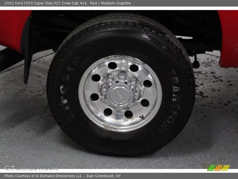 Red / Medium Graphite 2001 Ford F350 Super Duty XLT Crew Cab 4x4