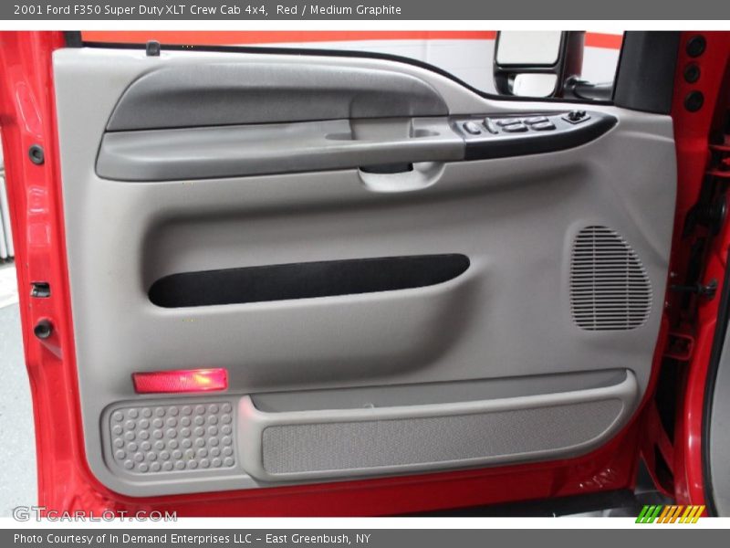 Red / Medium Graphite 2001 Ford F350 Super Duty XLT Crew Cab 4x4
