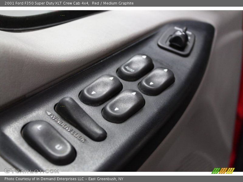 Red / Medium Graphite 2001 Ford F350 Super Duty XLT Crew Cab 4x4