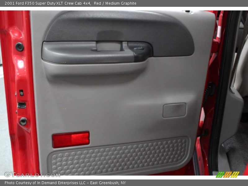 Red / Medium Graphite 2001 Ford F350 Super Duty XLT Crew Cab 4x4