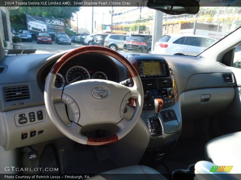Silver Shadow Pearl / Stone Gray 2004 Toyota Sienna XLE Limited AWD