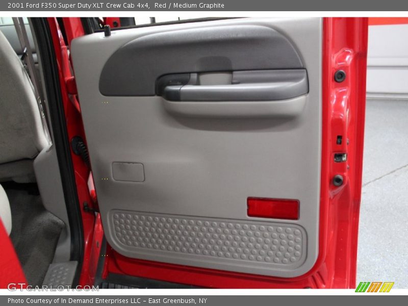 Red / Medium Graphite 2001 Ford F350 Super Duty XLT Crew Cab 4x4
