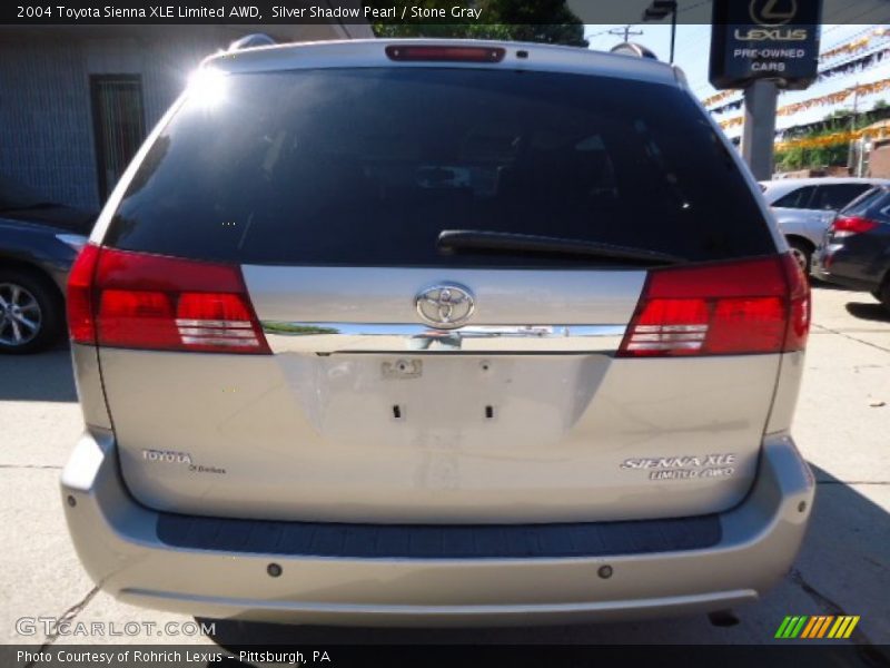 Silver Shadow Pearl / Stone Gray 2004 Toyota Sienna XLE Limited AWD