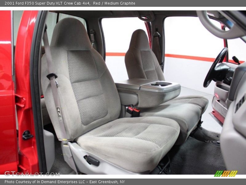 Red / Medium Graphite 2001 Ford F350 Super Duty XLT Crew Cab 4x4