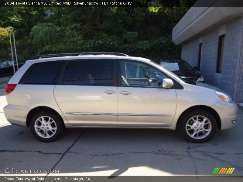 Silver Shadow Pearl / Stone Gray 2004 Toyota Sienna XLE Limited AWD
