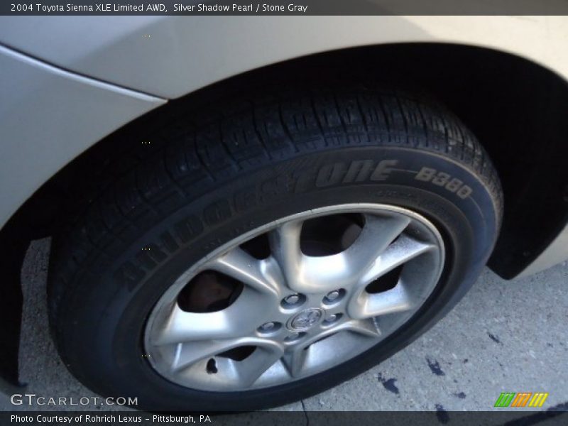 Silver Shadow Pearl / Stone Gray 2004 Toyota Sienna XLE Limited AWD