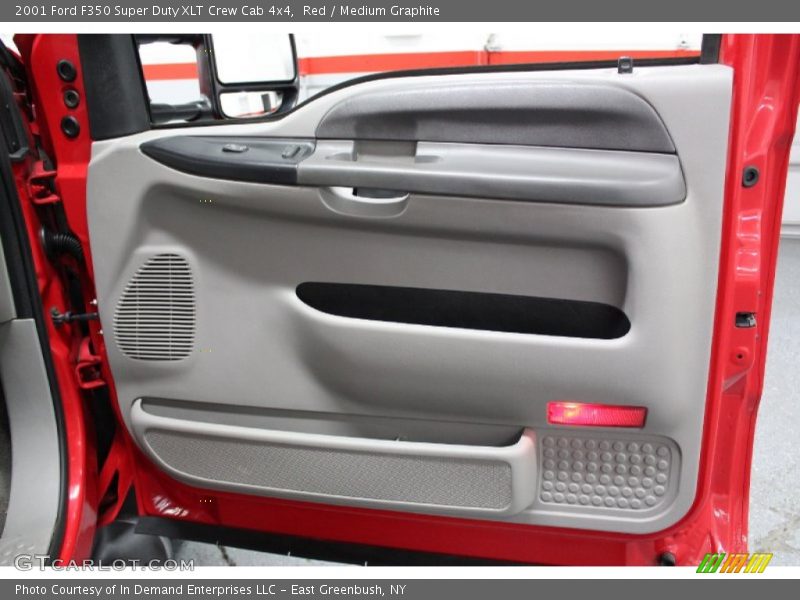 Red / Medium Graphite 2001 Ford F350 Super Duty XLT Crew Cab 4x4