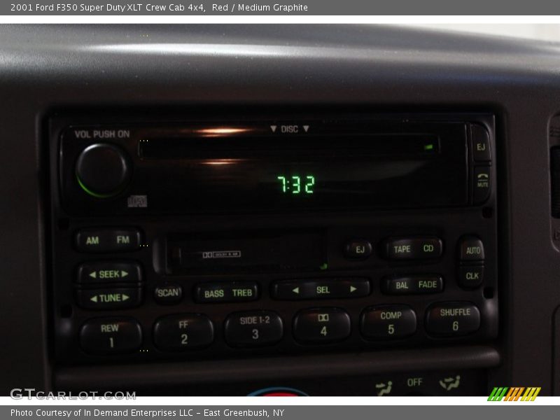 Red / Medium Graphite 2001 Ford F350 Super Duty XLT Crew Cab 4x4