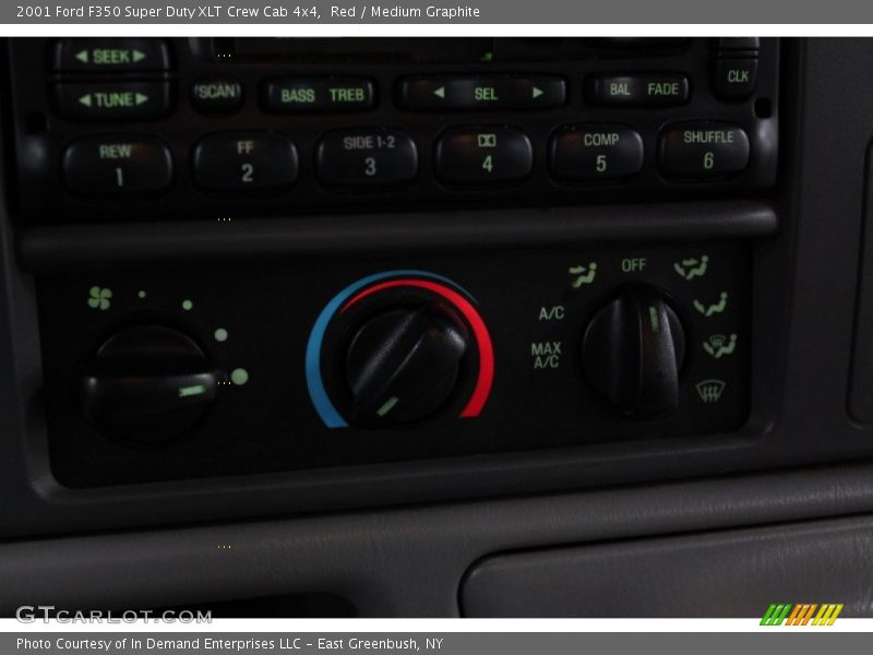 Red / Medium Graphite 2001 Ford F350 Super Duty XLT Crew Cab 4x4