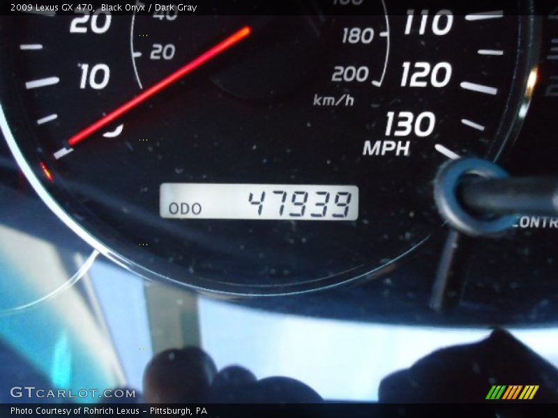 Black Onyx / Dark Gray 2009 Lexus GX 470