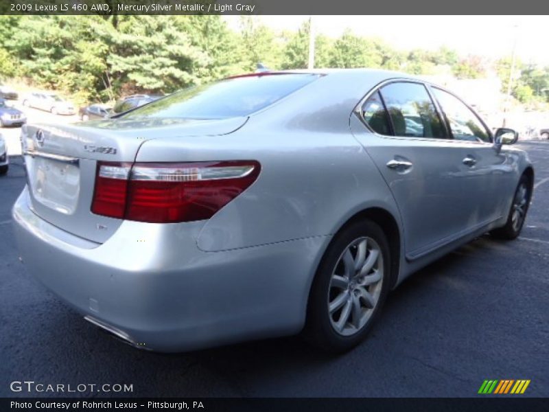 Mercury Silver Metallic / Light Gray 2009 Lexus LS 460 AWD