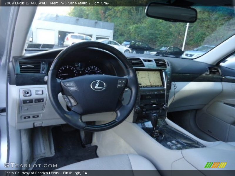 Mercury Silver Metallic / Light Gray 2009 Lexus LS 460 AWD