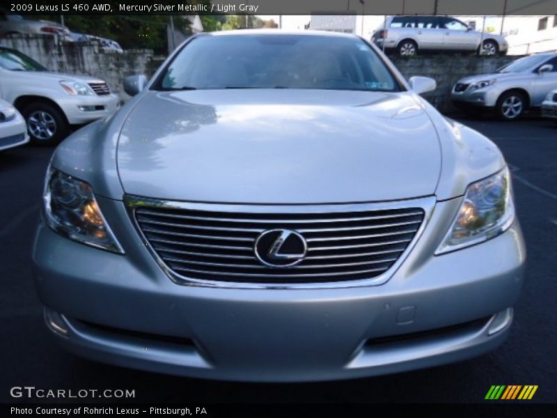 Mercury Silver Metallic / Light Gray 2009 Lexus LS 460 AWD