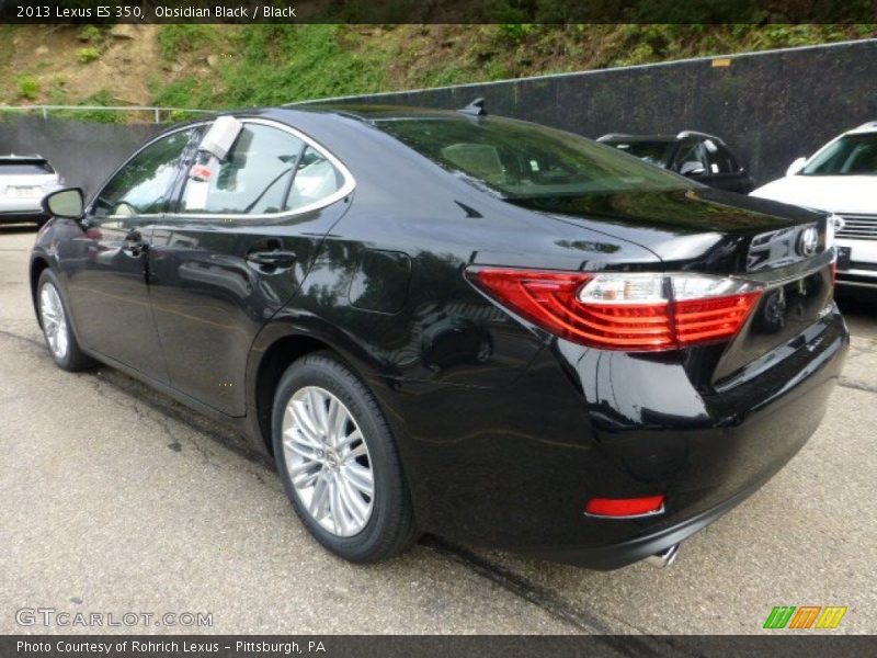 Obsidian Black / Black 2013 Lexus ES 350