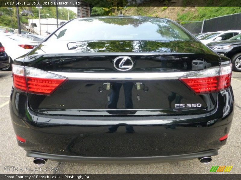 Obsidian Black / Black 2013 Lexus ES 350