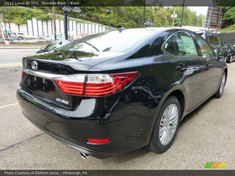 Obsidian Black / Black 2013 Lexus ES 350