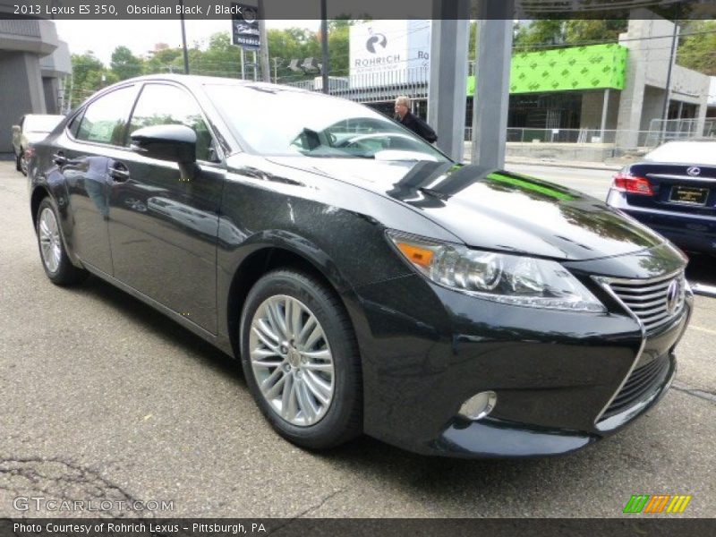 Obsidian Black / Black 2013 Lexus ES 350