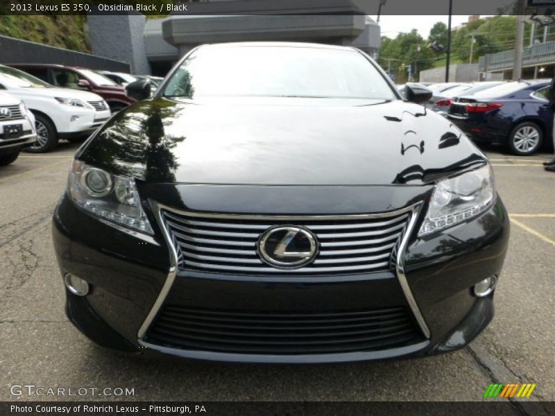 Obsidian Black / Black 2013 Lexus ES 350