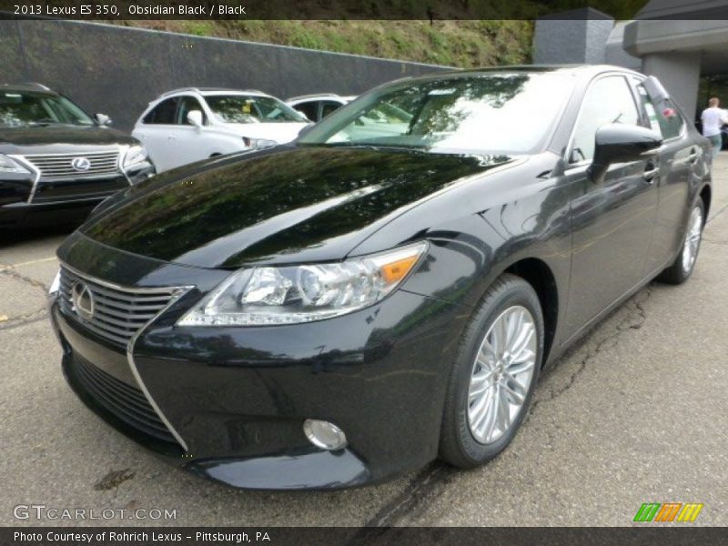 Obsidian Black / Black 2013 Lexus ES 350