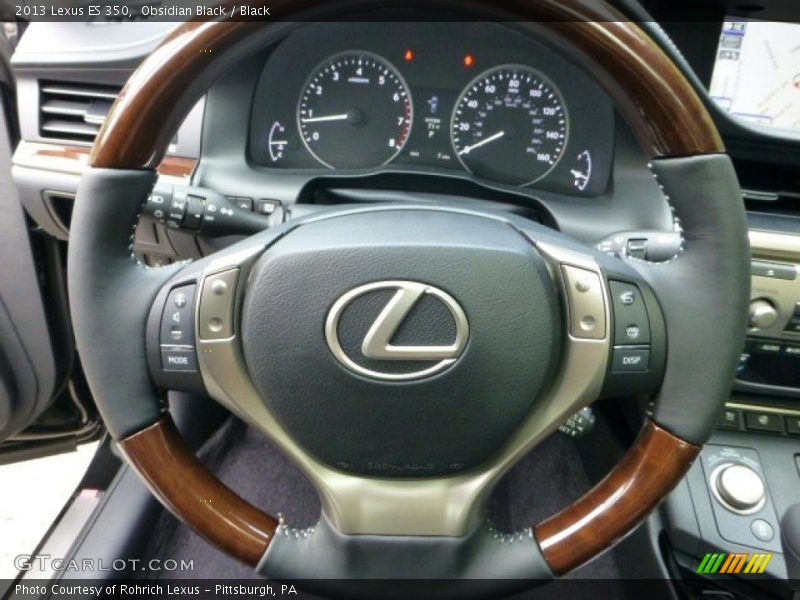 Obsidian Black / Black 2013 Lexus ES 350