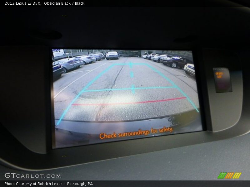 Obsidian Black / Black 2013 Lexus ES 350